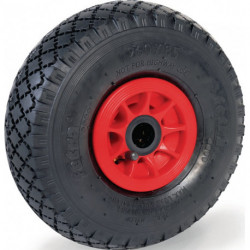 Roue gonflable 70107 D. de la roue 260 mm cap. charge 200 kg roue de rechange Bl 
