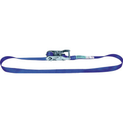 Sangle d'amarrage DIN EN 12195-2 longueur 6 m largeur 25 mm avec rochet LC U 1000 daN