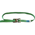Sangle d'amarrage DIN 12195-2 longueur 6 m largeur 35 mm avec rochet LC U 2000 daN