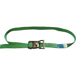 Sangle d'amarrage DIN 12195-2 longueur 8 m largeur 35 mm avec rochet LC U 2000 daN