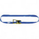 Sangle d'amarrage DIN EN 12195-2 longueur 8 m largeur 50 mm avec rochet LC U 5000 daN