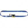 Sangle d'amarrage DIN EN 12195-2 longueur 5 m largeur 50 mm avec rochet LC U 3000 daN