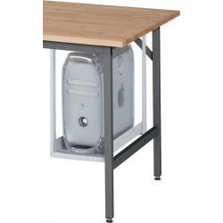 Support PC H500xl150-230mm gris clair. RAL 7035 tôle d'acier RAU 