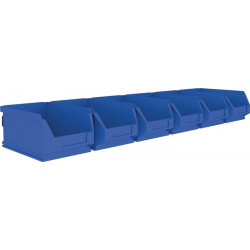 Jeu de boîtes de rangement ouvertes H75xl602xP180 mm acier galvanisé avec boîtes