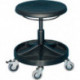 Tabourets pivotants avec roulettes mousse PU noire réglage hauteur du siège 400- 