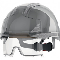 Casque d'escalade industriel EVO® VISTAlens® blanc/fumé ABS EN 397.EN 50365 JSP 