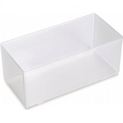 Insert boite 80 CA7-1 1/2 H69xL79xP163mm plastique transparent RAACO (Par 8)