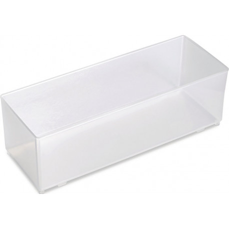 Insert boite 80 CA7-2 H69xL79xP218mm plastique transparent RAACO (Par 8)