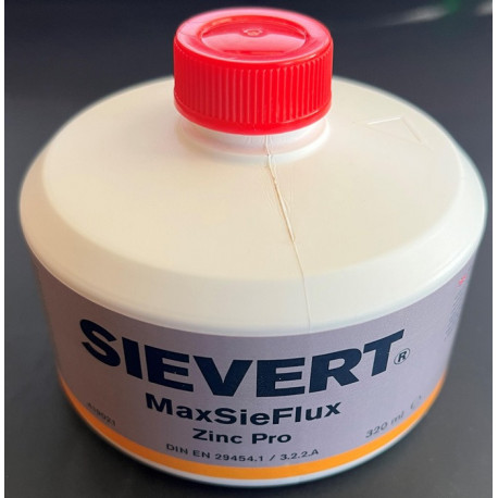 Liquide de décapage MaxSieFlux Zinc Pro 320 ml pour le zinc titane prépatiné SIE 