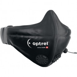Masque bouche et nez noir POM.Polyester.PU valve 2 pc.OPTREL 