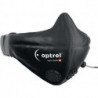 Masque bouche et nez noir POM.Polyester.PU valve 2 pc.OPTREL 