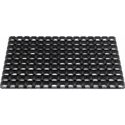 Paillasson anneaux ouverts noir caoutchouc L1000xl1500xS22mm 