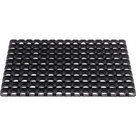 Paillasson anneaux ouverts noir caoutchouc L1000xl1500xS22mm 