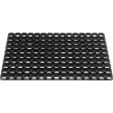 Paillasson anneaux ouverts noir caoutchouc L1000xl1500xS22mm 