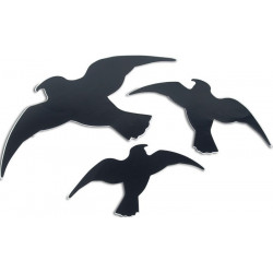 Silhouette d’oiseau Easy Sticker 3 pièces WINDHAGER (Par 20)