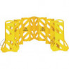 Barrières de sécurité polyéthylène jaune l.600xH1000 mm mobile 16 pièces RUBBER