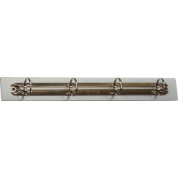 Reliure à 4 anneaux D. 40 mm aluminium approprié pour DIN A5 / DIN A4 / DIN A3 T 