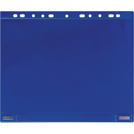 Pochette transparente magnétique l265xH315mm bleue pour format DIN A4 TARIFOLD 