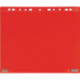 Pochette transparente magnétique l265xH315mm rouge pour format DIN A4 TARIFOLD 