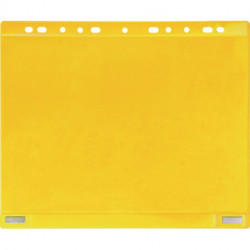 Pochette transparente magnétique l265xH315mm jaune pour format DIN A4 TARIFOLD 