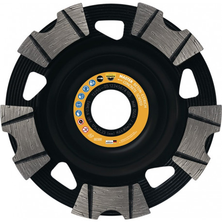 Meule diamanté UBX 150 mm Béton. chape 22.23 mm SAMEDIA 