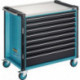 Servante à outils 179NXXL-8D B1133xT642xH1020mm 1000 kg 8 tiroirs vide tôle d'acier HAZET 