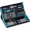 Assortiment d'embouts SmartCase 2200SC-32 59 pièces fente/PH/PZD/TX/TX avec emboîtement/hexagone. HAZET 