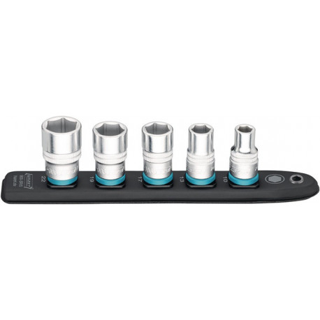 Jeu de clés à douille SmartRail 5 pièces 1/2 pouce pour carré conducteur HAZET 