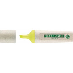 Surligneur 24 EcoLine jaune graduation 2-5 mm pointe biseautée EDDING (Par 10)