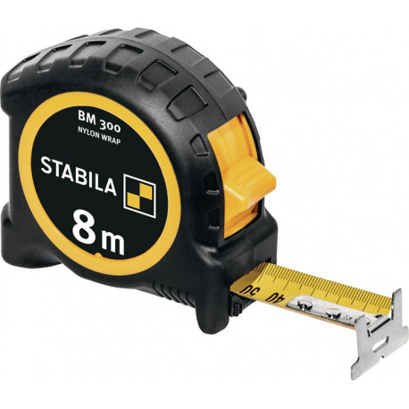 Mètre ruban de poche BM 300 L.8m l.27mm mm/mm Echelle EG II PC-ABS/TPE 1000 