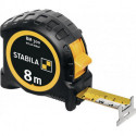 Mètre ruban de poche BM 300 L.8m B.27mm mm/mm EG II PC-ABS/TPE EASY-CLIP STABILA 