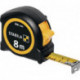Mètre ruban de poche BM 100 L.8m lar.25mm mm/mm EG II Clip métal ABS/TPE STABILA 