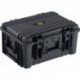 Valise plastique DinoPlus L440xL600xH285mm ABS 2 poignées extractibles. Manche télescopique rouleaux noir 47.4l 