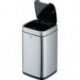 Poubelle NO TOUCH 12L 12 l H430mm acier inoxydable / plastique mét. argent DURAB 