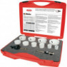 Jeu de scies cloches 12 pièces 19 - 64 mm prof. coupe 38 mm HSSE-Co8-bi-métal RU 