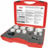 Jeu de scies cloches 11 pièces 19 - 64 mm prof. coupe 38 mm HSSE-Co8-bi-métal RU 