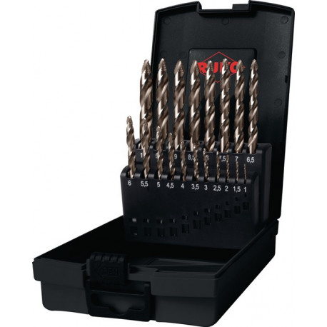 Jeu de forets hélicoïdaux DIN 338 ULTIMATECUT d. nominal 1-10x0.5 mm HSS-Co5 Or 