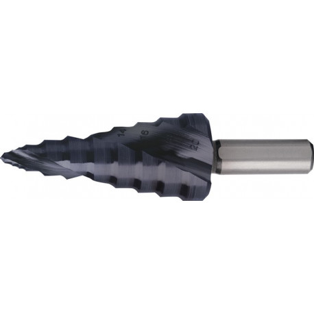 Foret étagé ULTIMATECUT plage de perçage 6-20 mm HSS RUnaTEC à cannelures hélico 