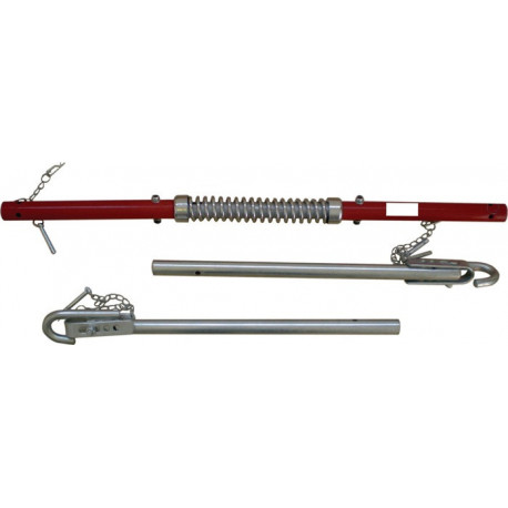 Tige de remorquage galvanisé L1.8xl70xH55mm poids 5.1 kg rouge/argent 