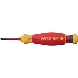 Porte-embout de magasin 45296 Fente en 4 parties/PH/+- (sl/PZD) isolée VDE.WIHA 