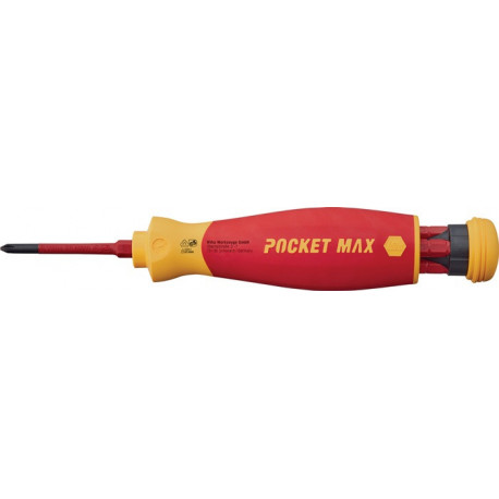 Porte-embout de magasin 45296 Fente en 4 parties/PH/+- (sl/PZD) isolée VDE.WIHA 