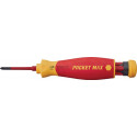 Porte-embout de magasin 45296 Fente en 4 parties/PH/+- (sl/PZD) isolée VDE.WIHA 