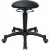 Tabourets pivotants Body Balance avec roulettes rembourrage en similicuir noir r 