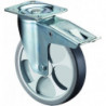 Roue pivotante roue-D. 250 mm capacité de charge 300 kg avec verrouillage total plastique 135x110mm BS ROLLS 