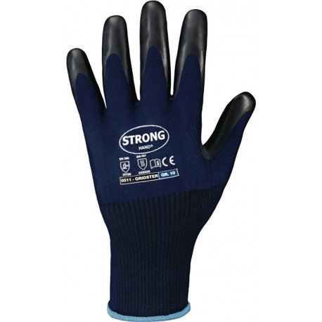 Gants GRIDSTER Taille 10 bleu foncé/noir EN 388.EN 407 PSA II STRONGHAND (Par 12)