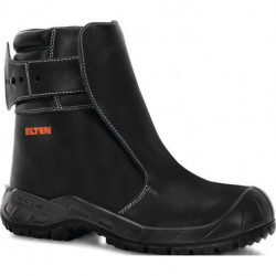 Bottes de fonderie Calvin taille 46 cuir noir S3 SRC HRO HI1 Fe Al EN ISO 20349 ELTEN 