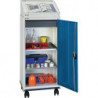 Jeu d’armoire à outils avec pupitre rapporté H1310xl500xP500mm gris clair/bleu g 