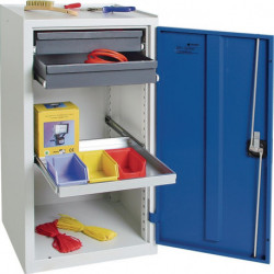 Armoire d’outillage/Servante de machine H1000xl500xP500 mm 2 tiroirs. 1 étagère 