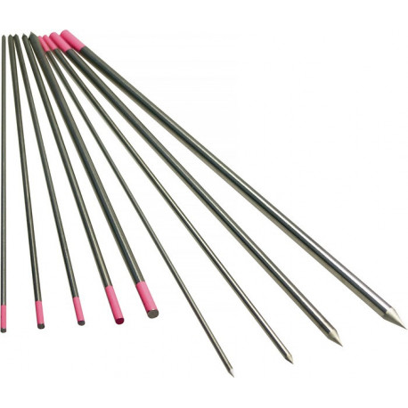 Électrode en tungstène LYMOX d. 1.6 mm longueur 175 mm rose LITTY (Par 10)