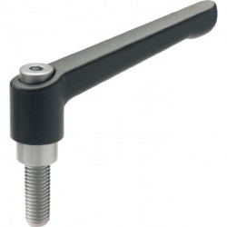 Levier de serrage réglable GN 300.1 d1 M 10 mm l1 78 mm l2 63 mm filetage extéri 